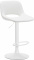 Barová židle Kalmen syntetická kůže, bílá, bílá