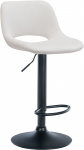Barová židle Kalmen samet černá, krémová