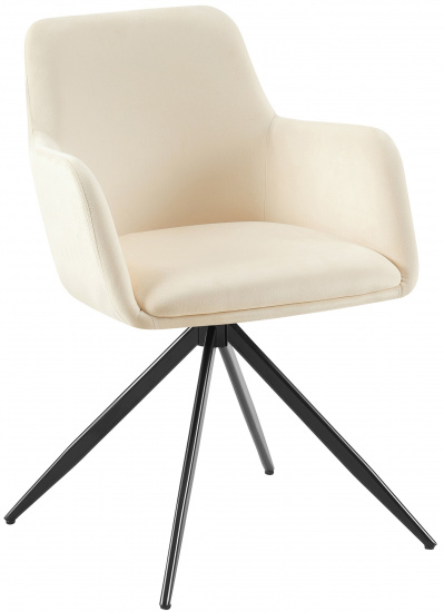Jídelní židle Olema samet, krémová