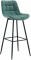 Barová židle Dartford látkový potah, zelená
