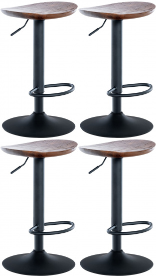 4 ks / set barová židle Selekt, ořech