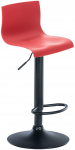 Barová židle Homer černá podnož, červená