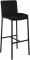 Barová židle Freeport syntetická kůže, černá podnož, černá