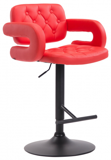 Barová židle Dublin černá, červená