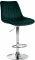 Barová židle Toni samet chrom, zelená